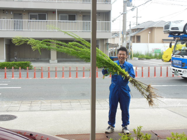 8月ですね。毎月1日はお店を綺麗にする日!!　